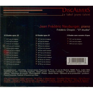 CHOPIN - Neuburger - Douze études pour piano op.10